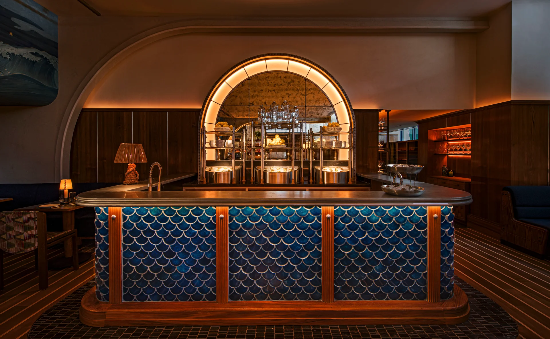 The bar behind Seahorse at W Union Square