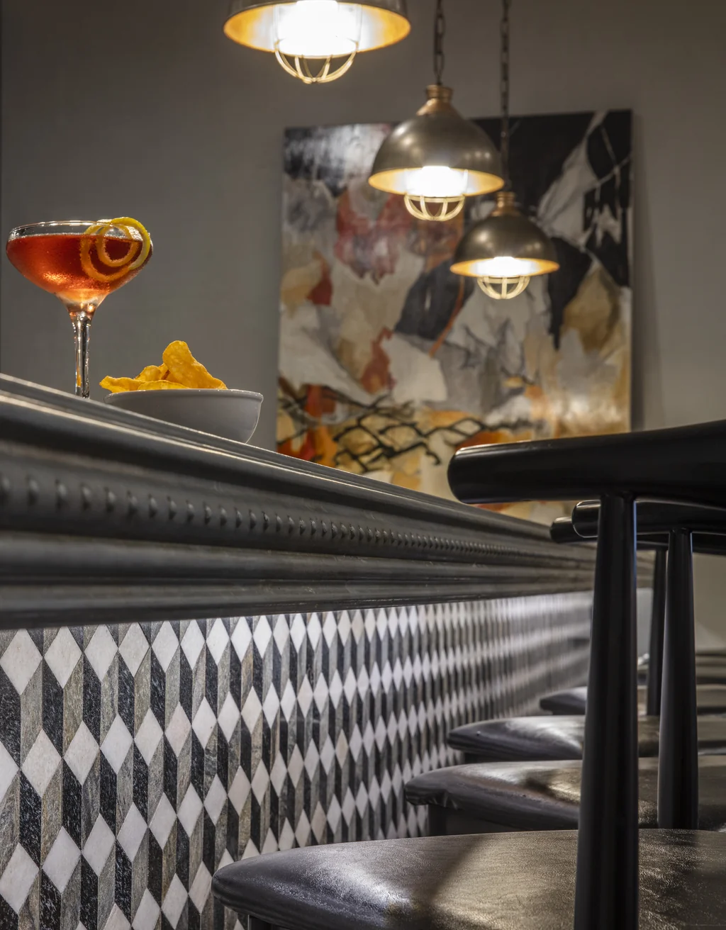 Zinc countertop — five spot2
