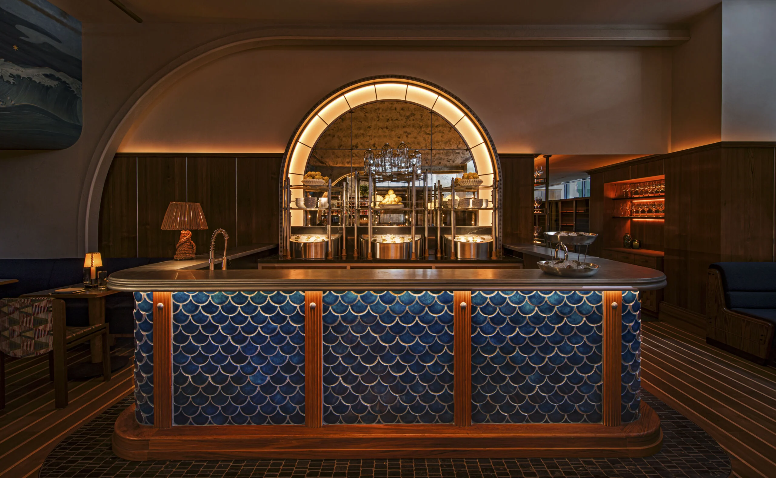 The bar at Seahorse, W Union Square, New York