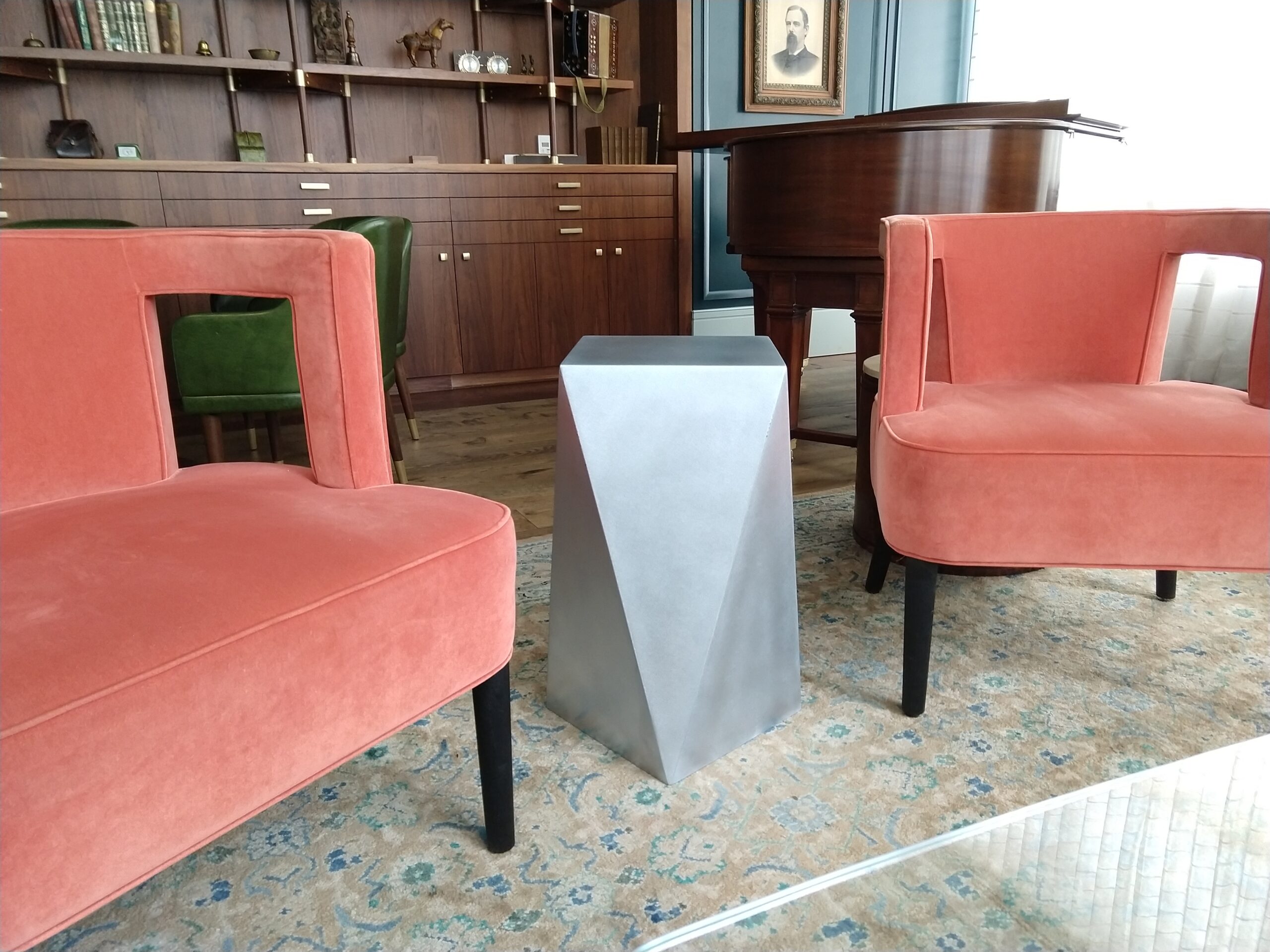 Zinc Accent Table - La Bastille Zinc Accent Table - La Bastille