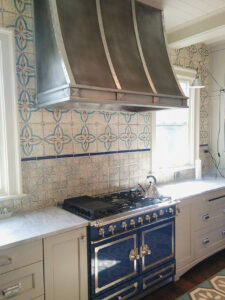 sloped range hood