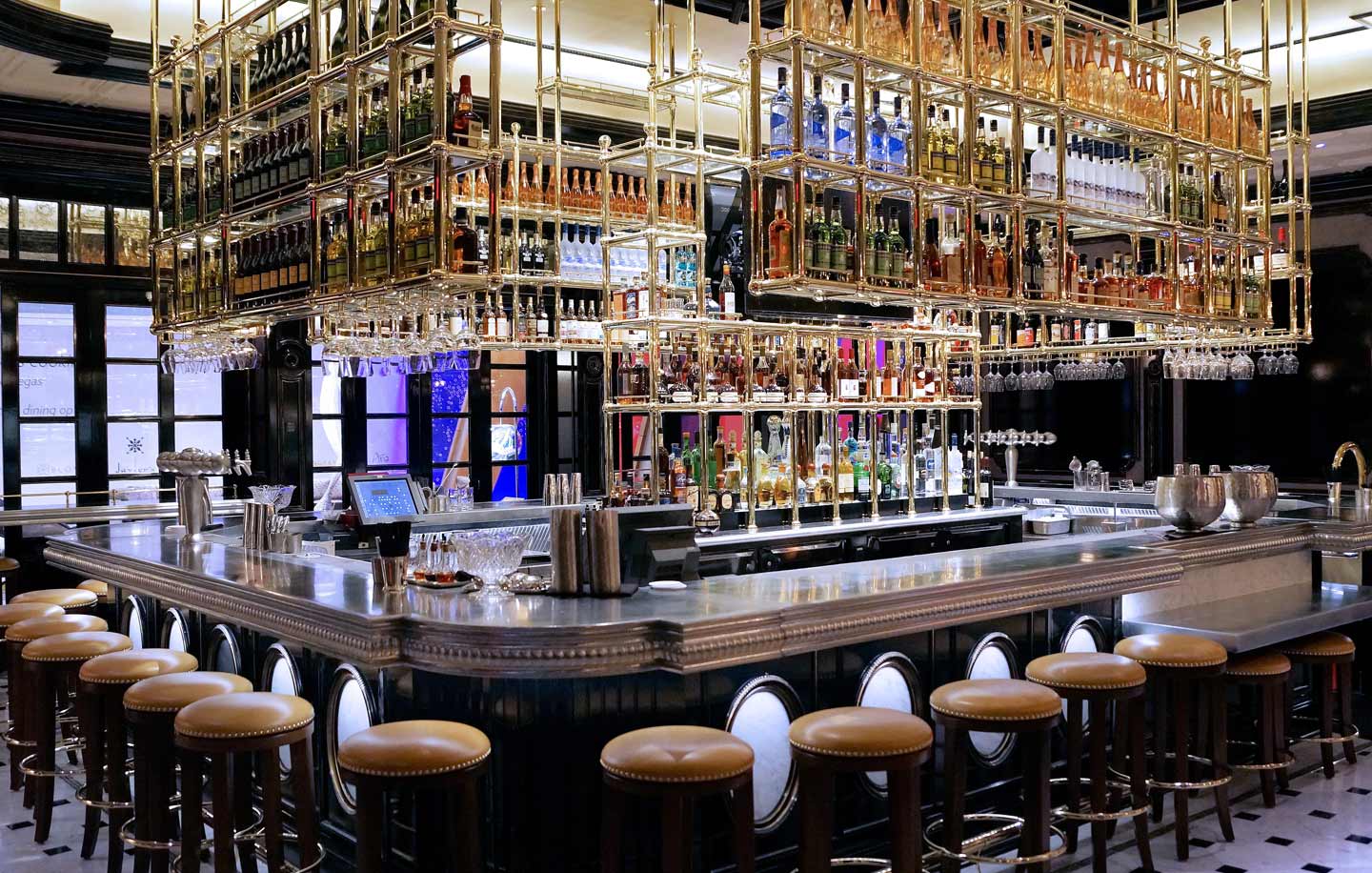 pewter restaurant bar top